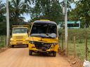 Acidente entre dois ônibus escolares deixa crianças feridas em Atílio Vivácqua(Matheus Passos)