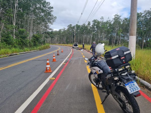Acidente com morte na Audifax Barcelos, na Serra