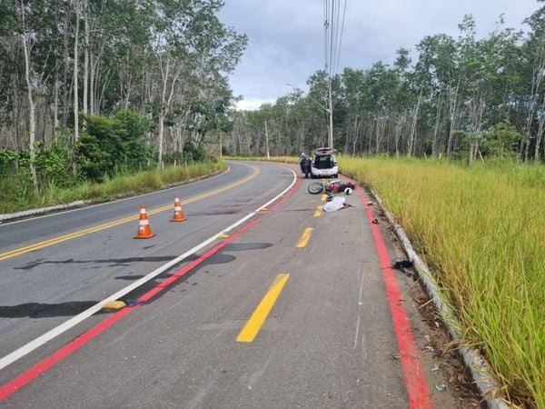 Acidente com morte na Audifax Barcelos, na Serra