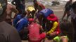 Pai e filha são resgatados após se afogarem em praia de Marataízes (Filipe Vargas )