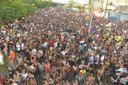 Bloco Kustelão arrasta multidão em Jardim Camburi neste sábado (25)(Ricardo Medeiros)