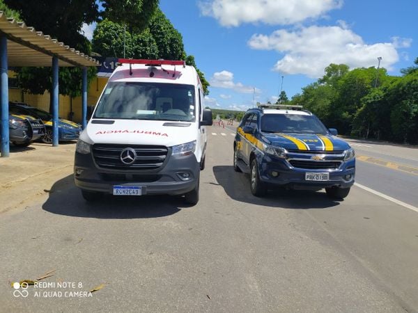 Foragido da Justiça de MG furta ambulância e acaba preso no ES