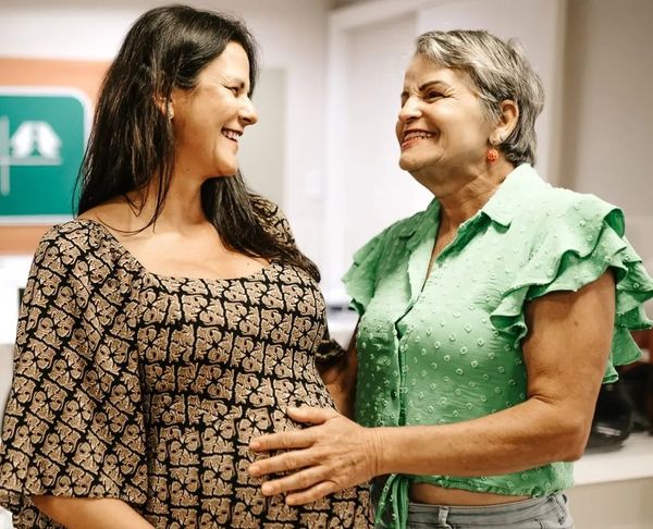 Quem ficou dentro da sala do parto foi a mãe de Valber, Fátima, que segundo Vanessa, foi a pessoa mais ideal para poder representá-lo