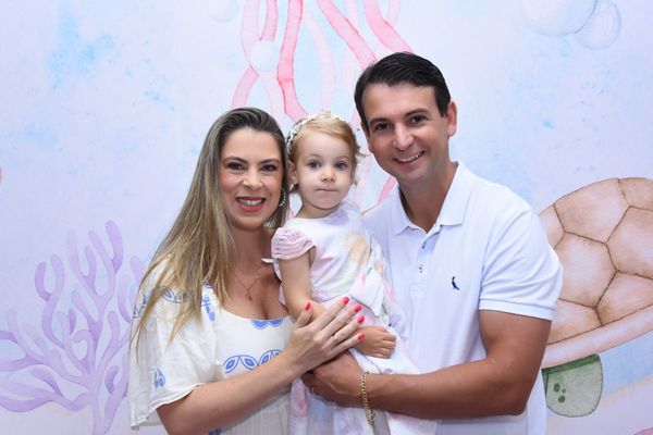 Giovanna Casagrande e Eduardo Firme fizeram festa de 02 anos da filha Jade no Cerimonial Tindolelê