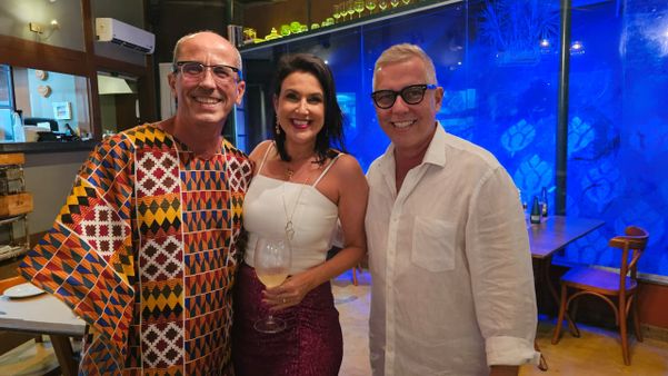 Léo Bahia, Renata Rasseli e André Hees