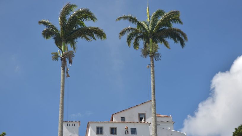 Com Festa da Penha se aproximando, Convento recebe pintura em Vila Velha