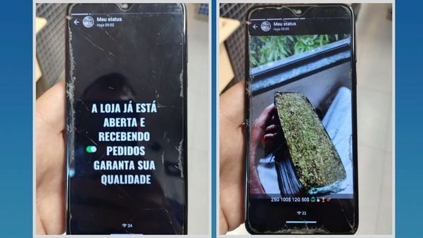 Pelo Whatsapp, homem exibia as drogas e as quantidades disponíveis