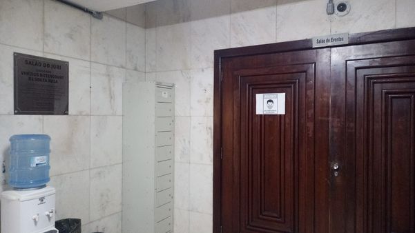 Local onde está sendo realizado o julgamento de Jesús Figón, no Centro de Vitória por Vinicius Zagoto