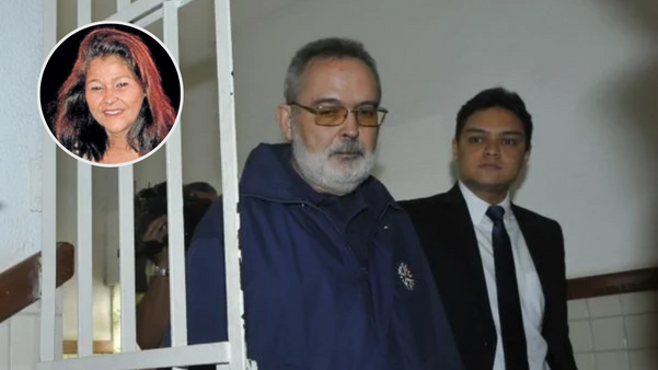 Rosemary Justino Lopes, Jesús Figón (de azul), diplomata espanhol acusado de assassinar a esposa no apartamento do casal em Jardim Camburi.