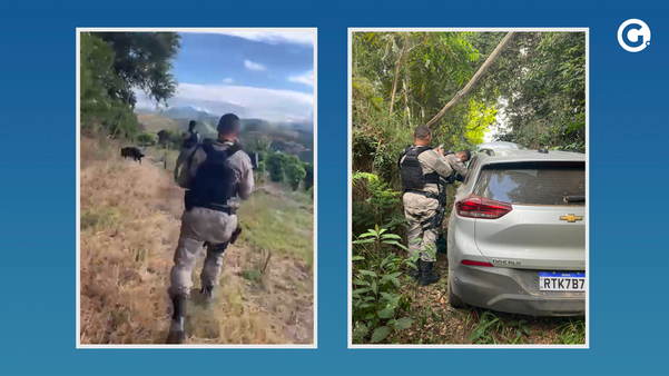 Suspeitos abandonam carro e moto e fogem em mata de Ibatiba