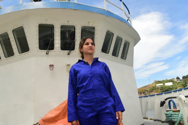 Karen Rodrigues é uma das estudantes de Oceanografia da Ufes que vai ficar uma semana em alto-mar por Carlos Alberto Silva