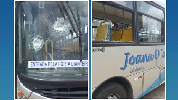 Ônibus foram apedrejados apedrejados no bairro Nova Esperança, em Linhares, entre a noite de terça (7) e a tarde de quarta-feira (8). 