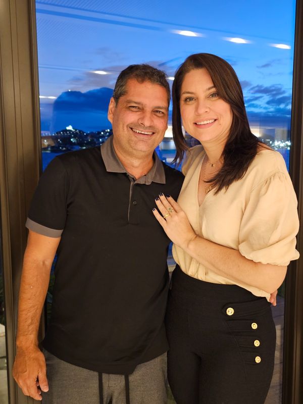 Patrick Ribeiro e Débora Veronez