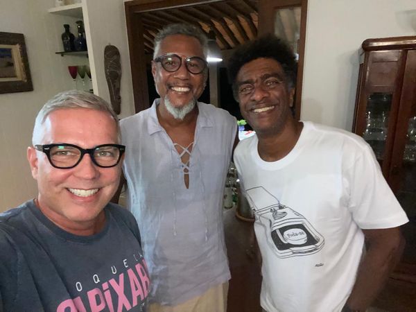 André Hees, Fabinho Carvalho e Hélio de la Peña