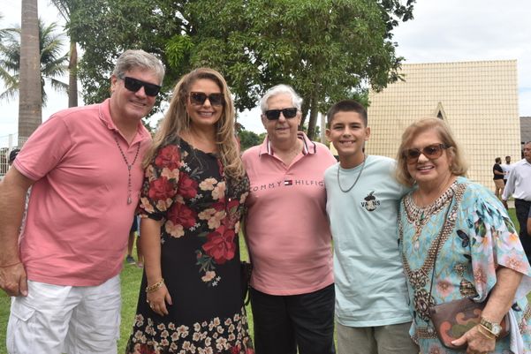 Fabbio Pereira, Fernanda, Ludgero, Fabbio e Alacir Ceccato 