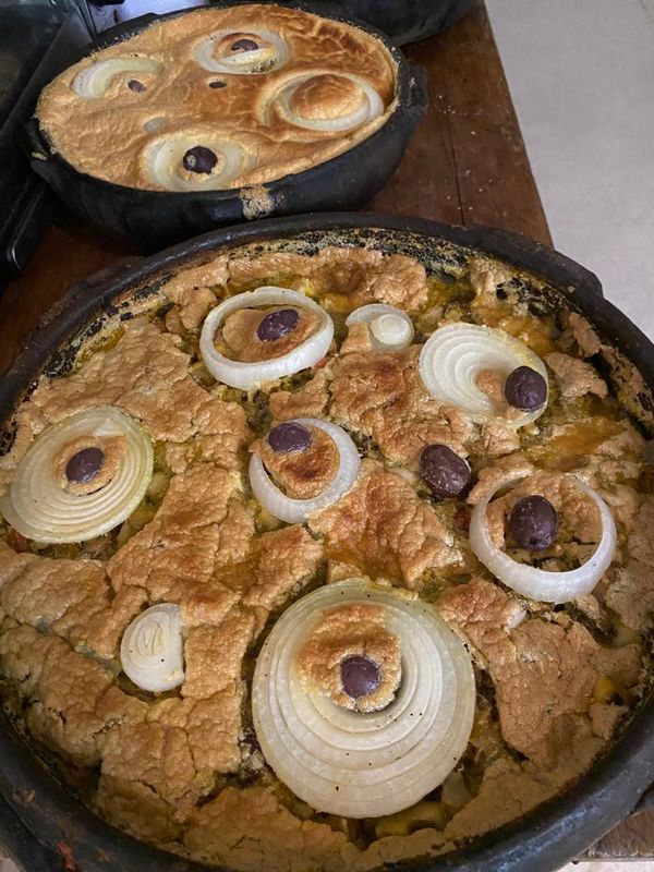 Torta capixaba: prato do jantar oferecido ao humorista Helio de la Peña