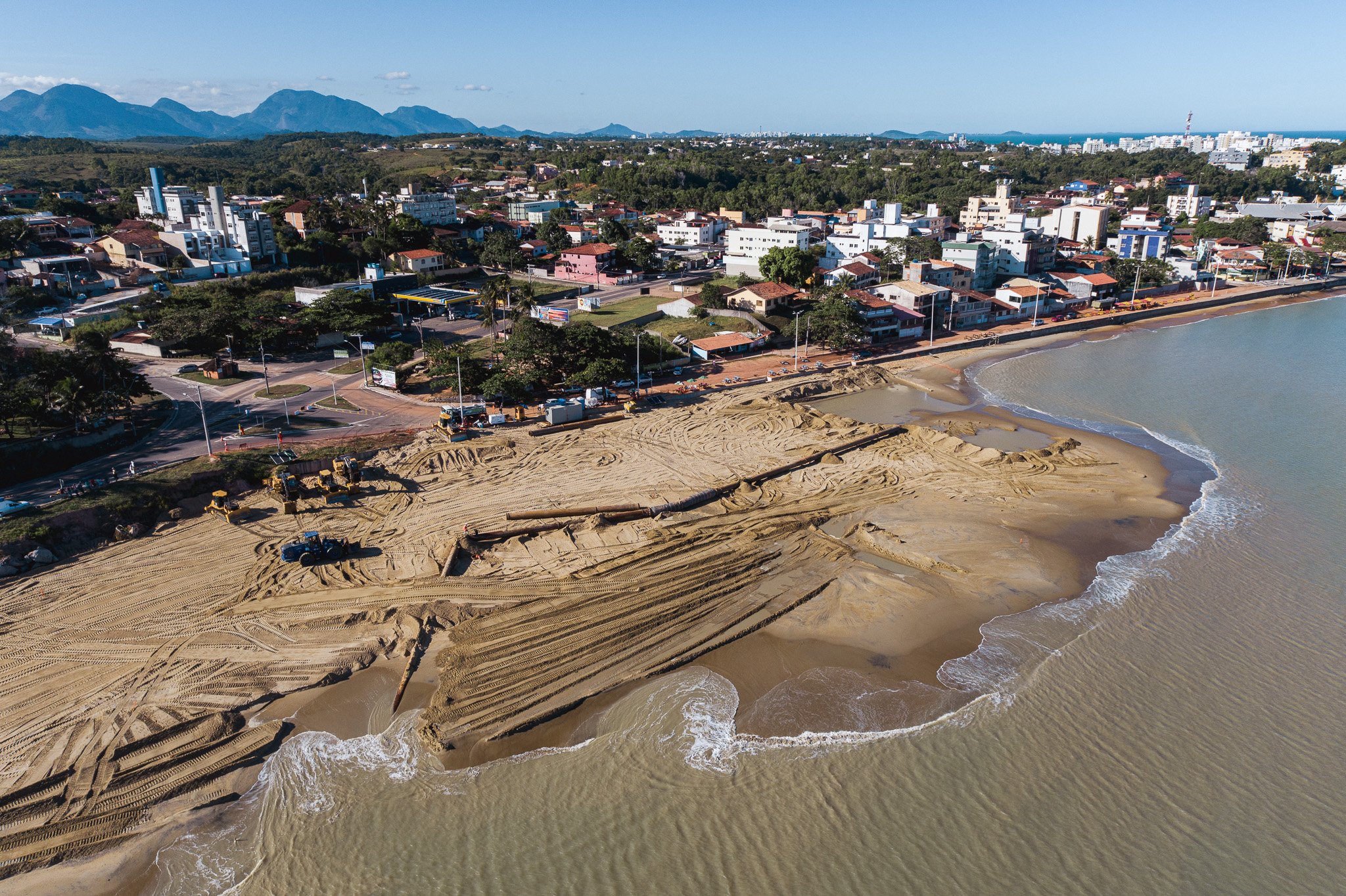 A Gazeta  Saiba detalhes da obra de ampliação da faixa de areia