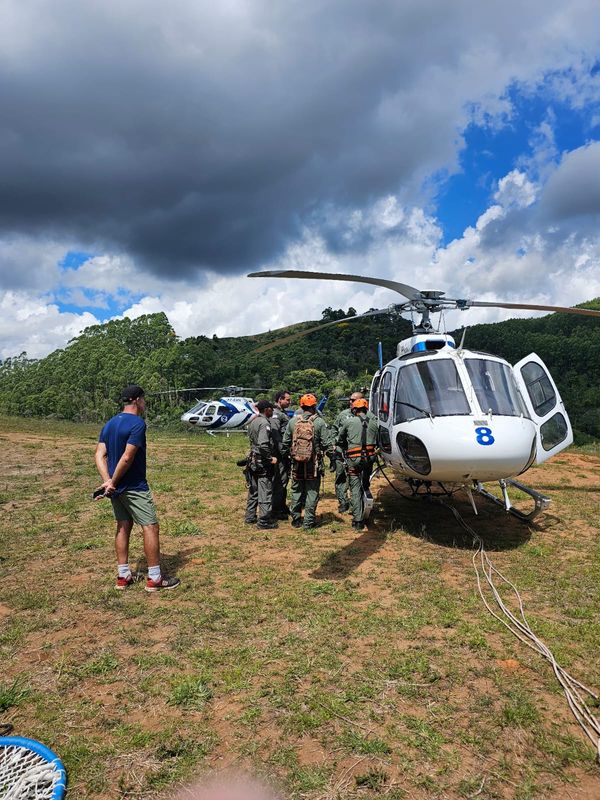 O Notaer fez buscas pela vítima em uma aeronave por Notaer/Divulgação