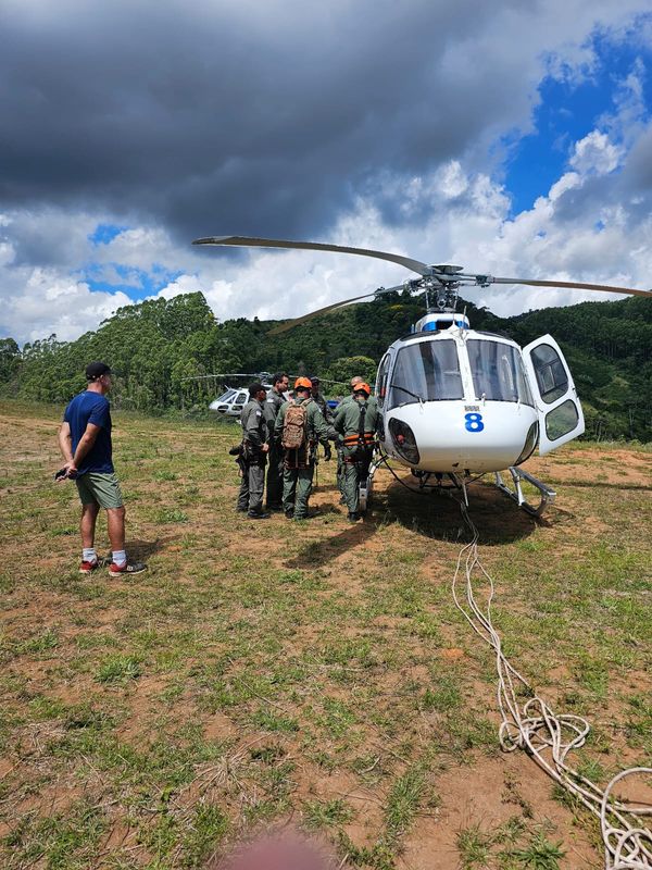O Notaer fez buscas pela vítima em uma aeronave por Notaer/Divulgação