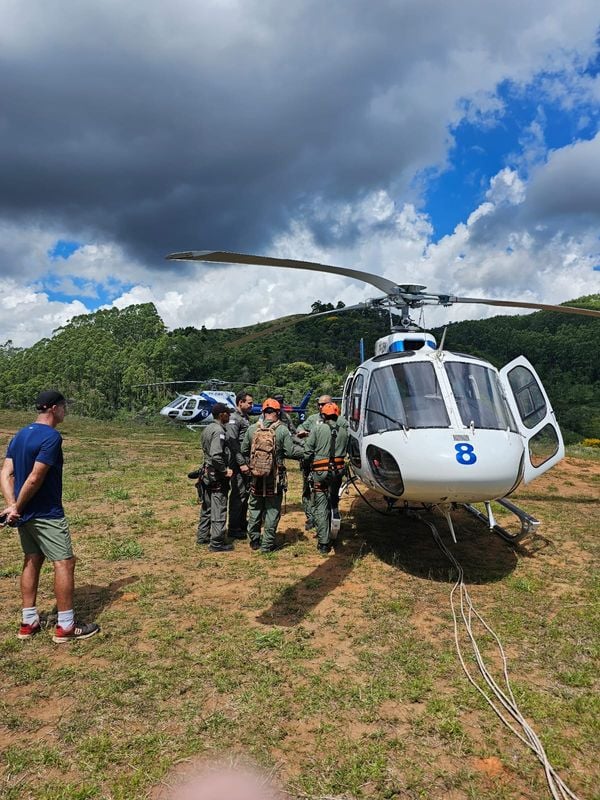 O Notaer fez buscas pela vítima em uma aeronave por Notaer/Divulgação