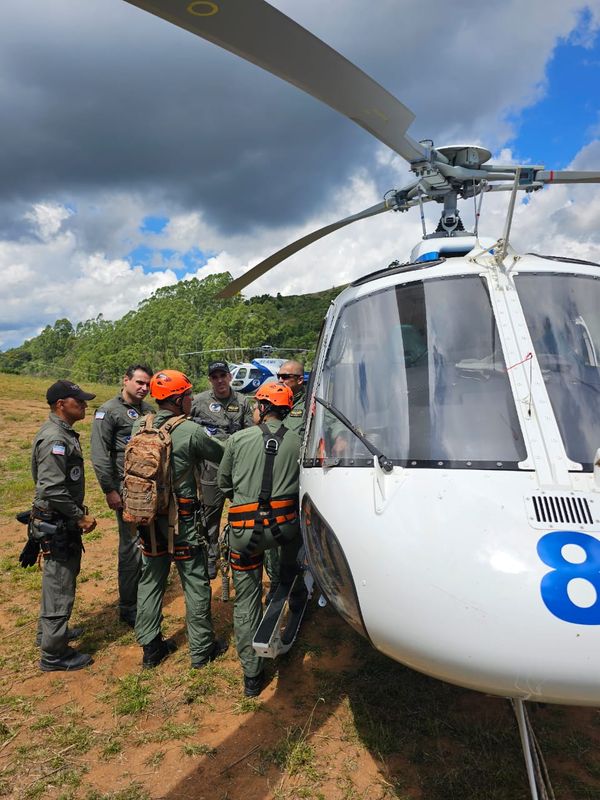 O Notaer fez buscas pela vítima em uma aeronave por Notaer/Divulgação