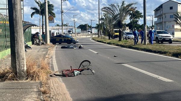 Ciclista morre em acidente na BR 101 em Linhares.