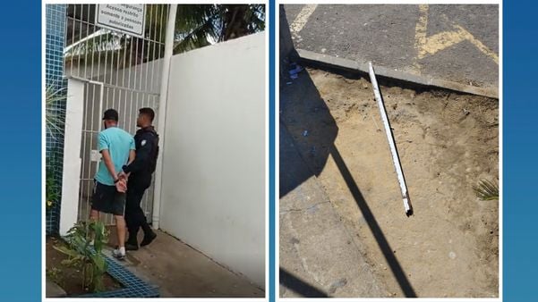 Suspeito, de 37 anos, golpeou o animal de pequeno porte perto de uma rodoviária de Serra Sede na manhã desta quinta-feira (23); ele foi levado para a delegacia