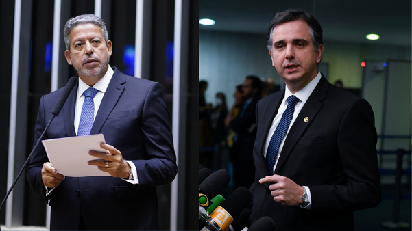 Arthur Lira, presidente da Câmara de Deputados, e Rodrigo Pacheco, presidente do Senado