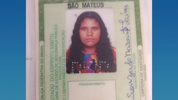 Sandra Souza tinha 46 anos. Corpo dela estava à margem do Rio Cricaré