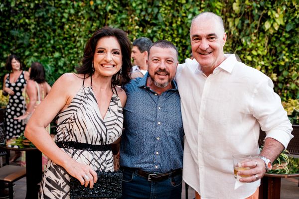 Claudio e Haroldo Santos Filho e Serjão Magalhães