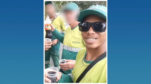 O gari Bruno Gomes, de 22 anos, foi morto enquanto trabalhava no caminhão de lixo, na unidade de transbordo de Jaguaré.
