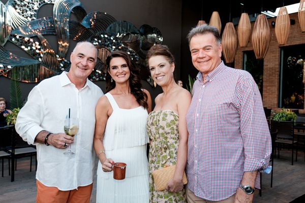 Serjão Magalhães, Rosana Guasti, Raphaela e Evandro Milet