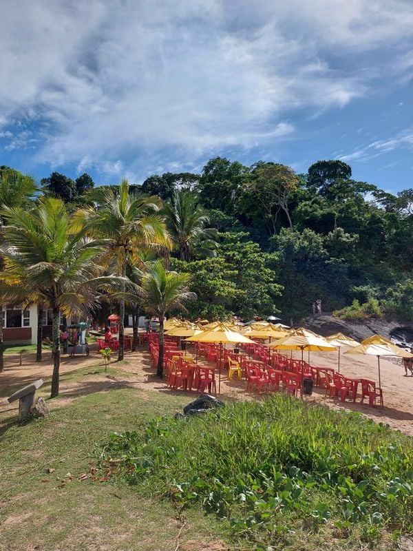 O Restaurante Maré Alta, mais conhecido como Restaurante da Juliana, fica em Iriri, na Praia dos Namorados por Arquivo pessoal