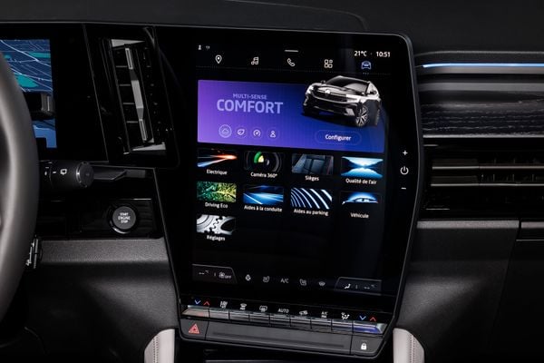 Detalhes internos do novo Renault Espace 2024 por Renault/Divulgação