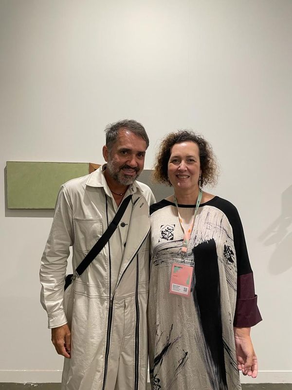 O colecionador Beto silva e Sandra Matias