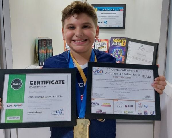 Pedro Henrique Uliana, de 9 anos, foi selecionado para Olimpíada de Matemática em Nova York