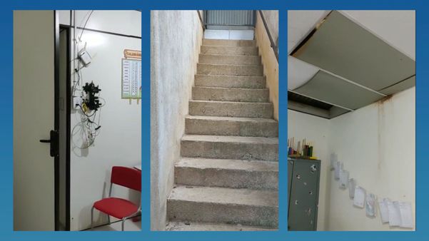 Alunos estudam em salão de igreja desde 2020 