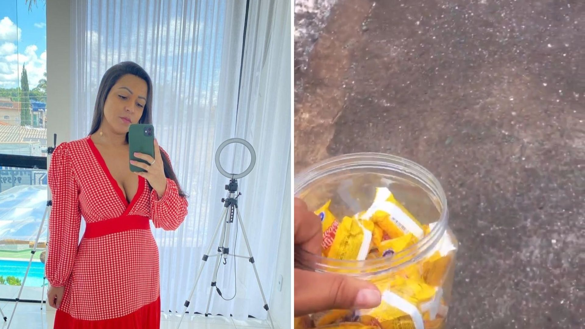 Sandra Mara tem compartilhado sua rotina numa rede social e onde vende os doces em pontos mais frequentados de Brasília