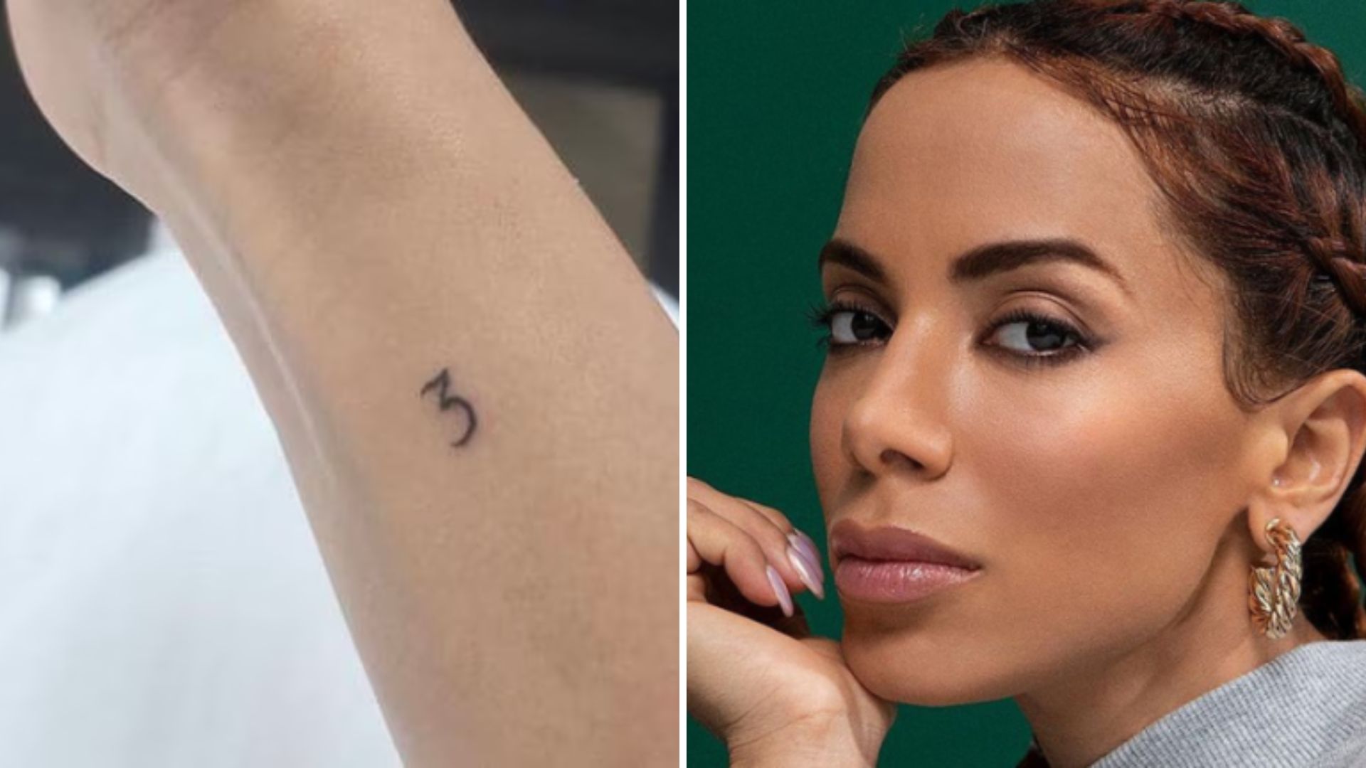 HZ | Entenda o significado do número 3 tatuado por Anitta | A Gazeta