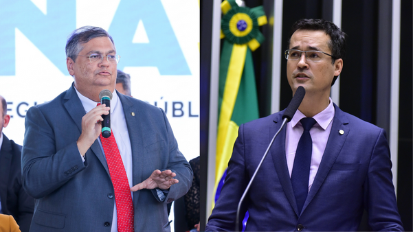 Ministro da Justiça, Flávio Dino, e deputado Federal Deltan Dallagnol