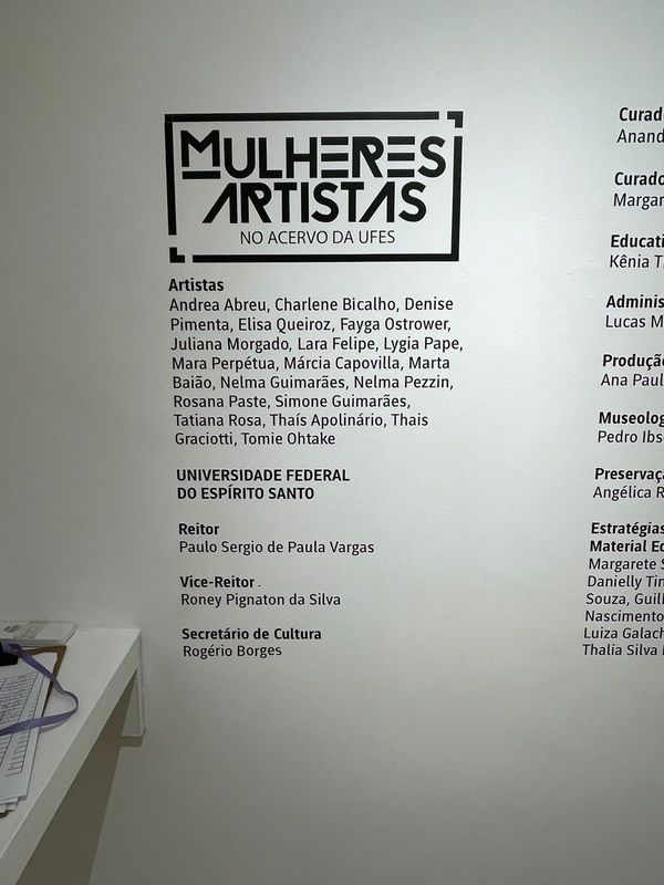 Mulheres Artistas no Acervo da Ufes