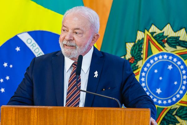  Presidente da República, Luiz Inácio Lula da Silva, durante reunião ministerial dos 100 dias de governo.