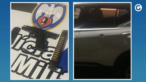 Carro foi atingido durante perseguição de suspeitos na Serra