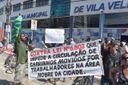 Catadores de materiais recicláveis protestam contra lei que restringiu circulação em Vila Velha(Ricardo Medeiros)