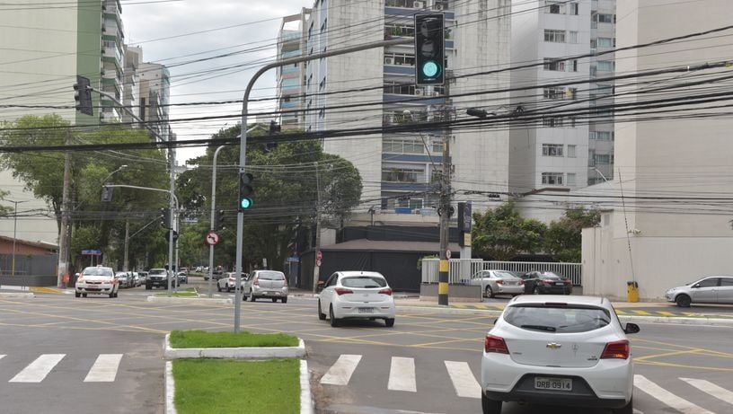 Cruzamento da Rua Constante Sodré, com Reta da Penha, Vitória