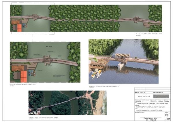 Projeto da nova Ponte da Madalena