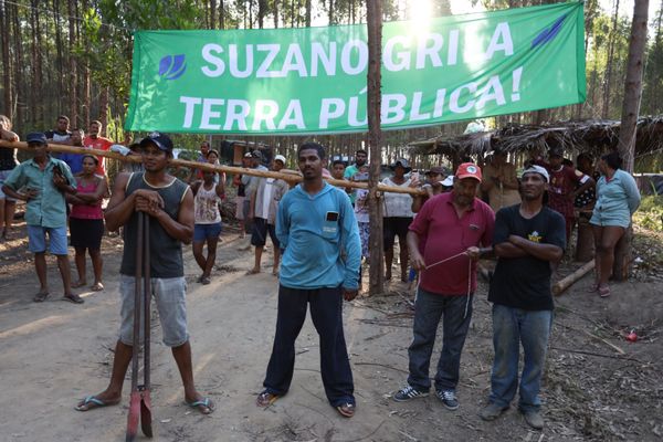 Membros do MST ocupam áreas da Suzano em Aracruz, no Norte do Estado