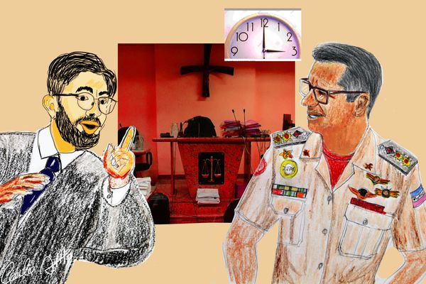 Cenas do Tribunal do juri