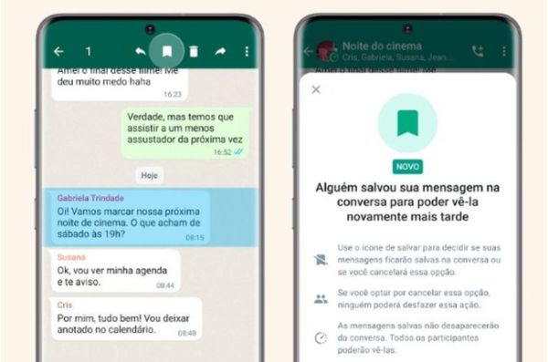 Novo recurso do WhatsApp permite salvar mensagens de conversas temporárias