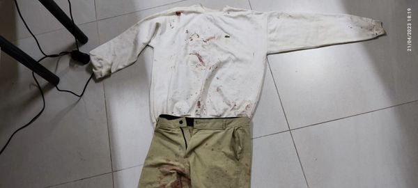 Roupas usadas no dia do crime